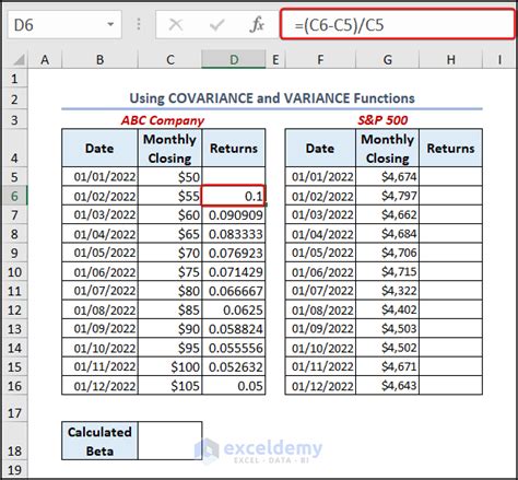 How to Calculate Beta in Excel: 4 Easy Methods .